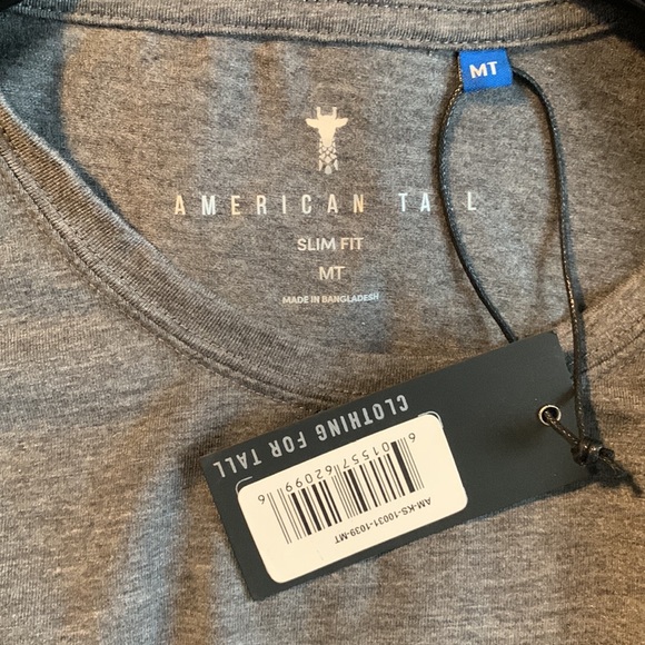 Gray T-shirt, Slim Fit Medium Tall - Picture 2 of 2